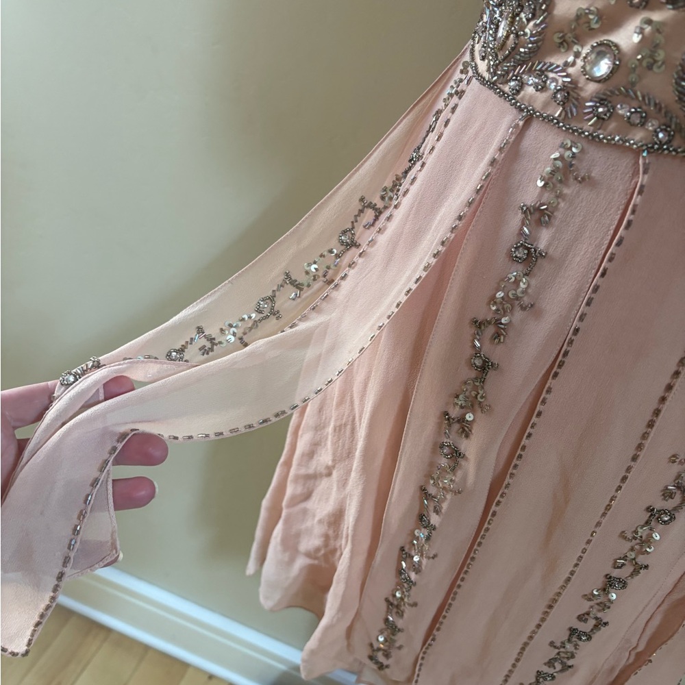 Stunning Silk Vintage Sue Wong Nocturne Embellished Mini Dress 6 - Picture 5 of 11